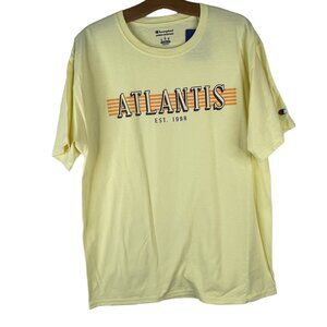 Champion Atlantis Short Sleeve TShirt NEW Crewneck Yellow Size Large NEW